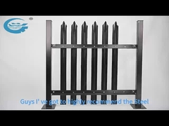 स्टील पलिसाड बाड़ 2-3 मीटर चौड़ाई 10 साल की वारंटी