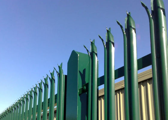 Hot-Dip Galvanized Steel Palisade Fencing for High-Security Perimeter