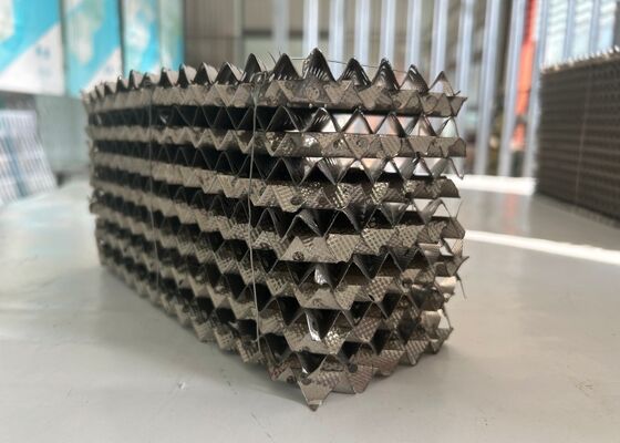 SS316 Low Pressure Drop Structured Packing  for Mass Transfer Tower 