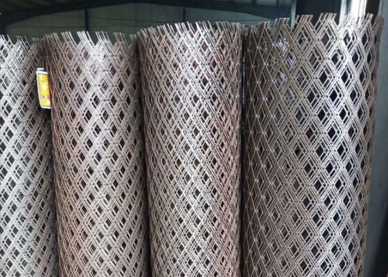 Geometric Expanded Metal Wire Mesh For Screening Panels And Structural Enclosures