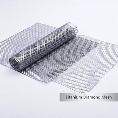 Flattened Titanium Diamond Mesh Sheets for MMO Anodes & Water Treatment