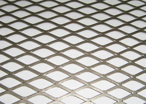 Powder Coated Diamond Hole Expanded Metal Mesh 25mm LWD 0.3mm Thickness