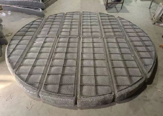 स्टेनलेस स्टील बुना तार जाल Demister पैड 300-6000 मिमी