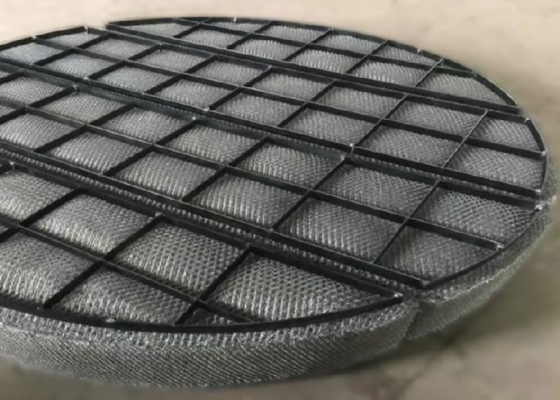 स्टेनलेस स्टील वायर मेष गैस तरल पृथक्करण के लिए Demister Pad