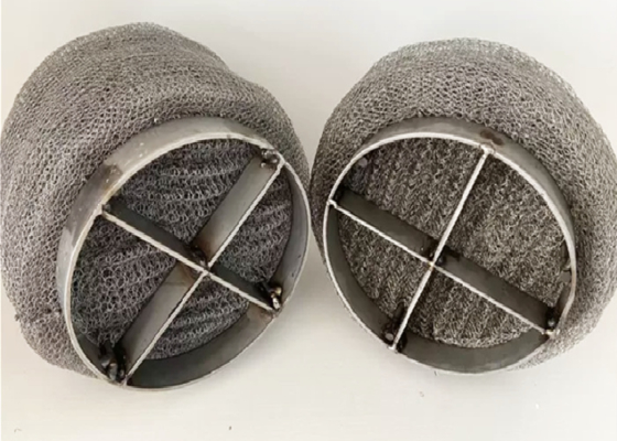 स्टेनलेस स्टील वायर मेष गैस तरल पृथक्करण के लिए Demister Pad