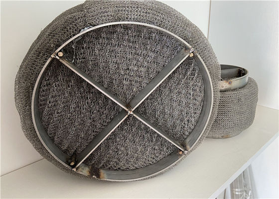 वाष्प वसूली प्रणालियों के लिए टावर आंतरिक SS316L तार जाल Demister पैड